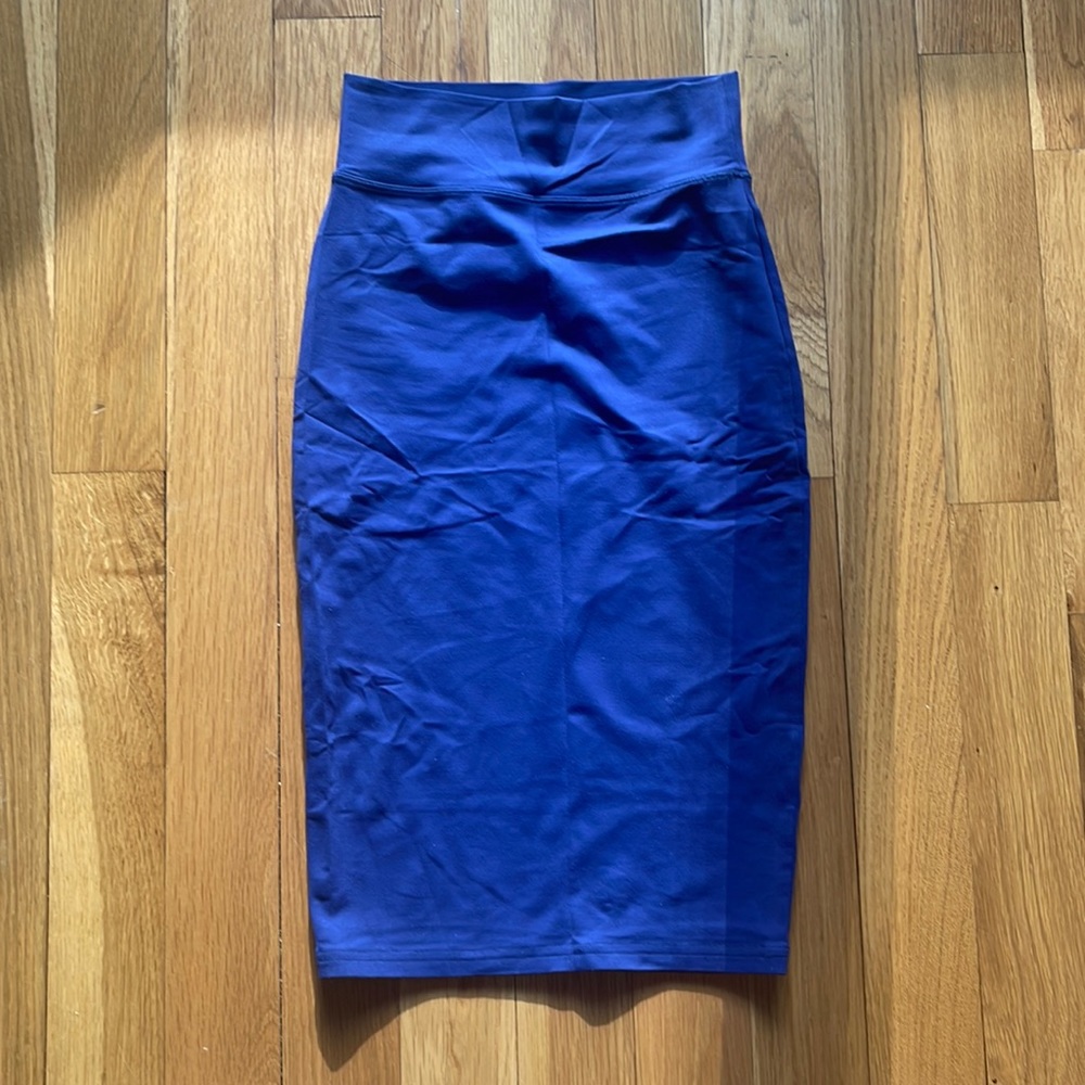 BCBGeneration Blue Pencil Skirt Size Small